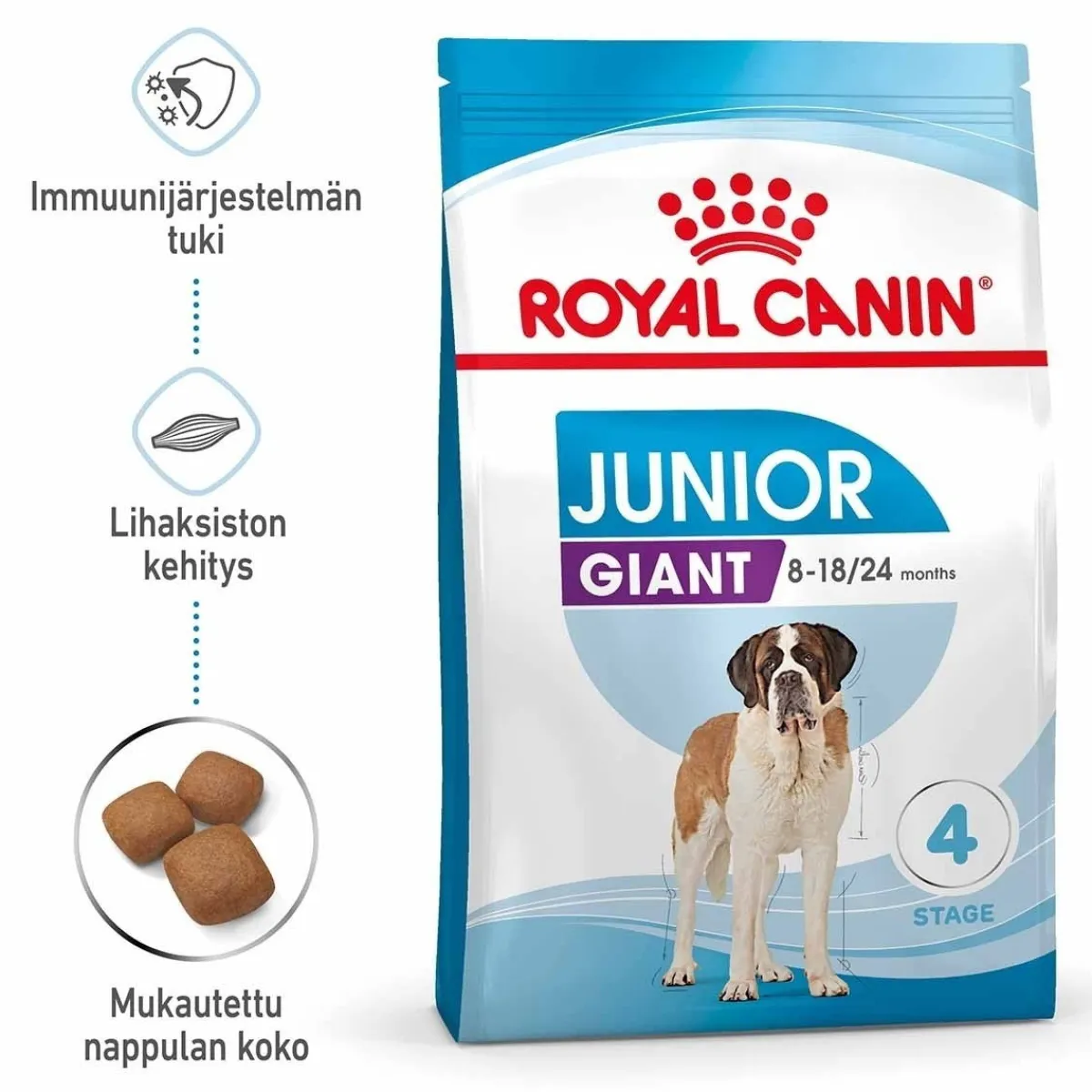 Royal Canin Penturuoka|Koiran Kuivaruoka*Giant Junior 15 kg