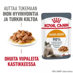 Royal Canin Kissan Märkäruoka*Hair & Skin Care Gravy, 12x85g