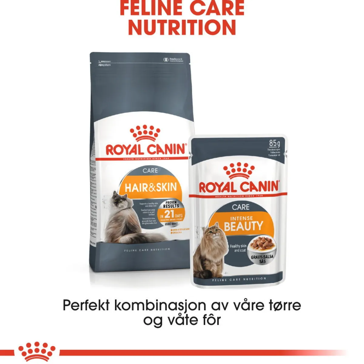 Royal Canin Kissan Märkäruoka*Hair & Skin Care Gravy 85g, 48-pack