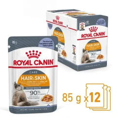 Royal Canin Kissan Märkäruoka*Hair & Skin Care Jelly 85g, 48-pack