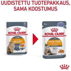 Royal Canin Kissan Märkäruoka*Hair & Skin Care Jelly 85g, 48-pack