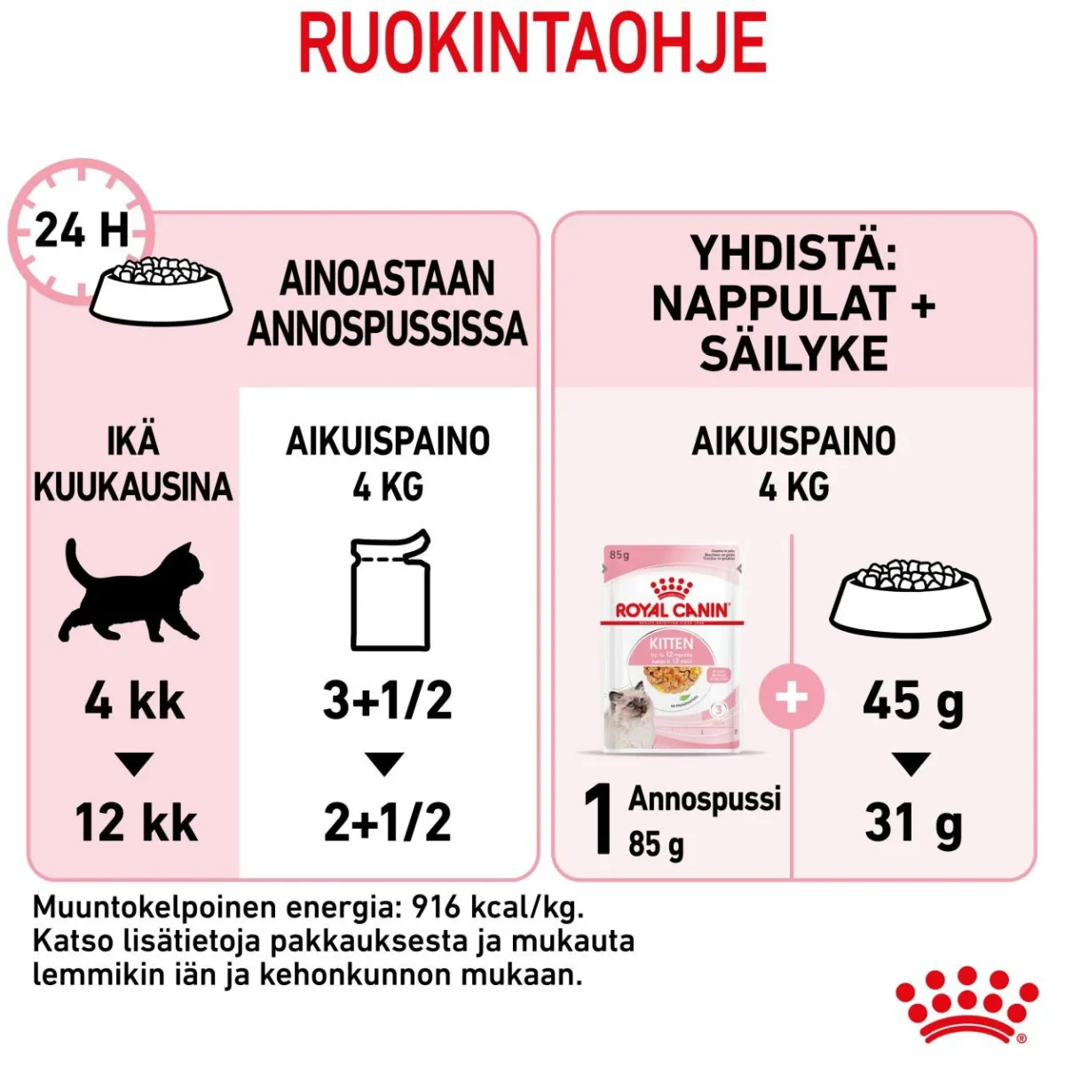Royal Canin Kissan Märkäruoka|Kissanpennun Ruoka*Kitten Jelly, 12x85g