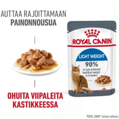 Royal Canin Kissan Märkäruoka|Vähärasvainen Kissanruoka*Light Weight Care Gravy, 12 x 85 g