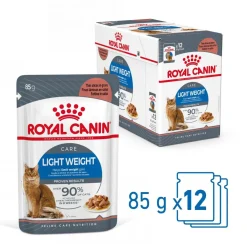 Royal Canin Kissan Märkäruoka|Vähärasvainen Kissanruoka*Light Weight Care Gravy, 12 x 85 g