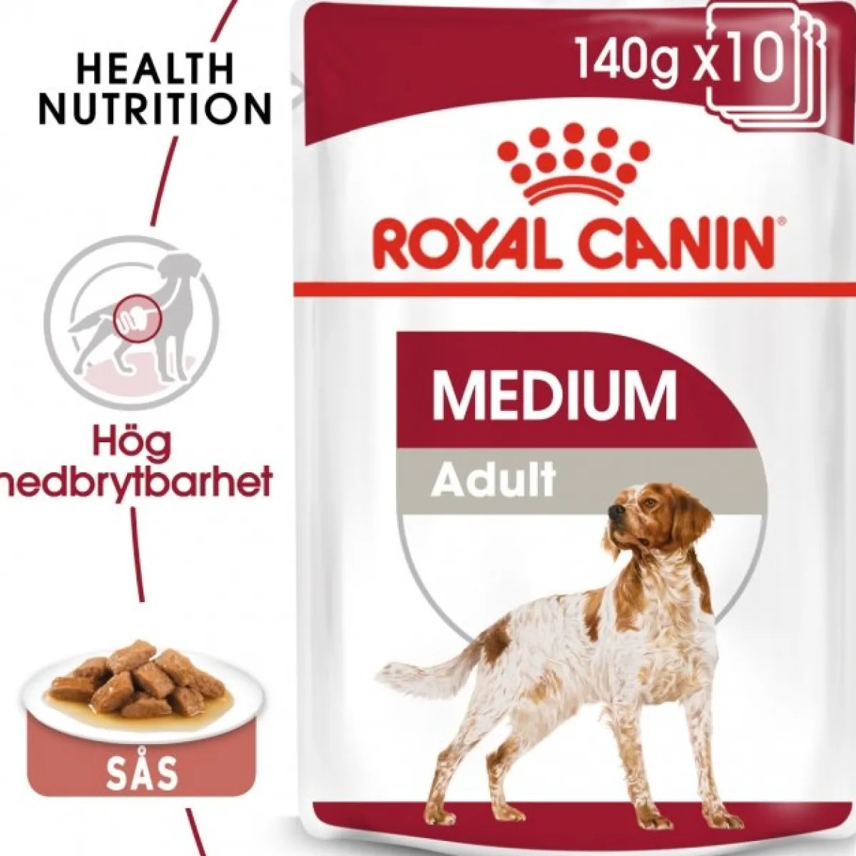 Royal Canin Koiran Märkäruoka Ja Makkarat*Medium Adult 40 x 140 g