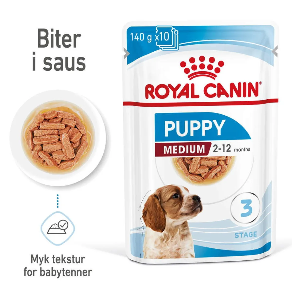Royal Canin Penturuoka|Penturuoka*Medium Puppy 40x140 g