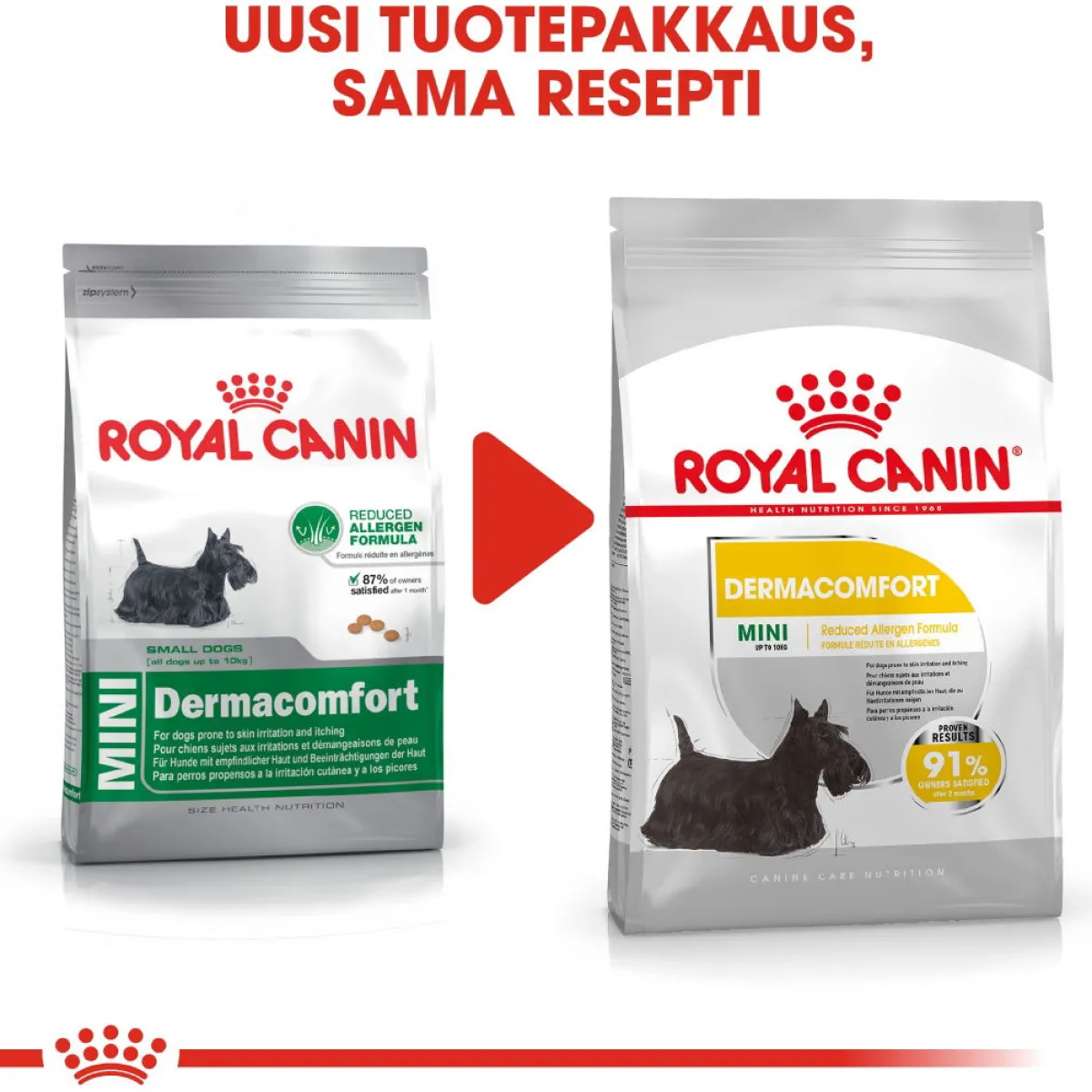 Royal Canin Koiranruoat Erityistapeisiin|Koiran Kuivaruoka*Mini Dermacomfort