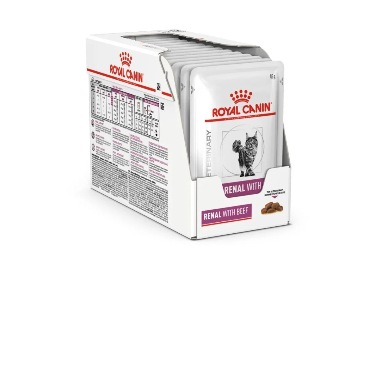 Royal Canin Veterinary Diets Kissan Erikoisruoka|Kissan Munuaisten Vajaatoiminta*Royal Canin Renal Cat Beef wet, 12 x 85 g