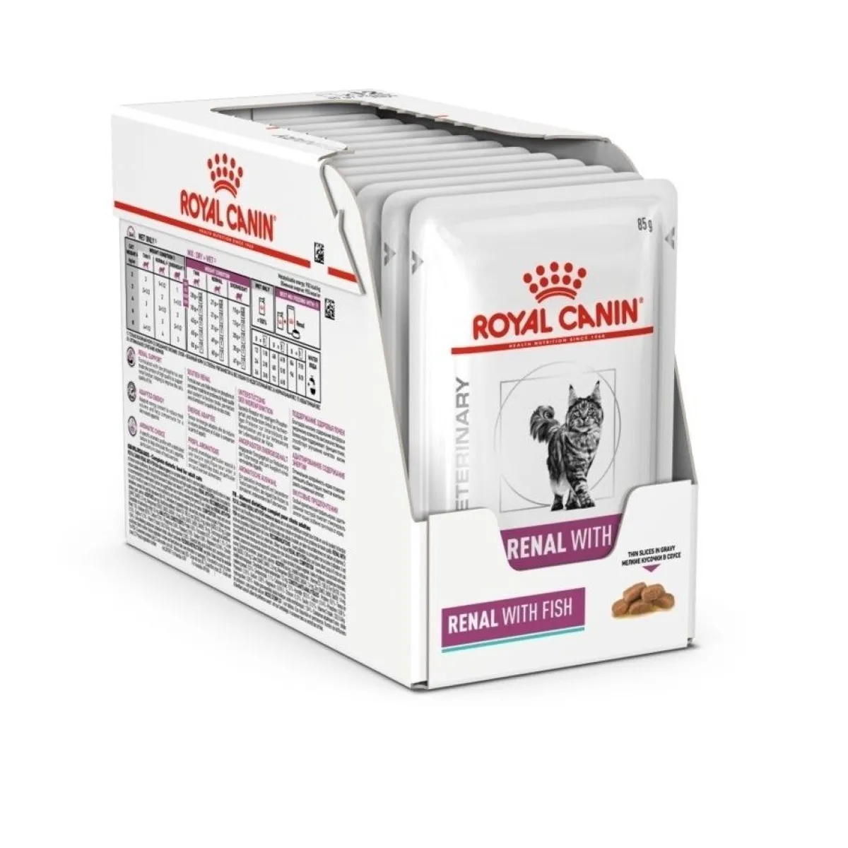 Royal Canin Veterinary Diets Kissan Erikoisruoka|Kissan Munuaisten Vajaatoiminta*Royal Canin Renal Cat Fish 12 x 85 g