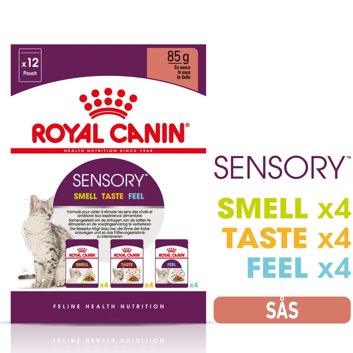 Royal Canin Kissan Märkäruoka*Sensory Mixed box Gravy 85g, 48-pack