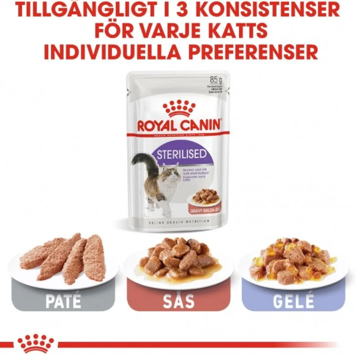 Royal Canin Kissan Märkäruoka*Sterilised Gravy 85g, 48-pack