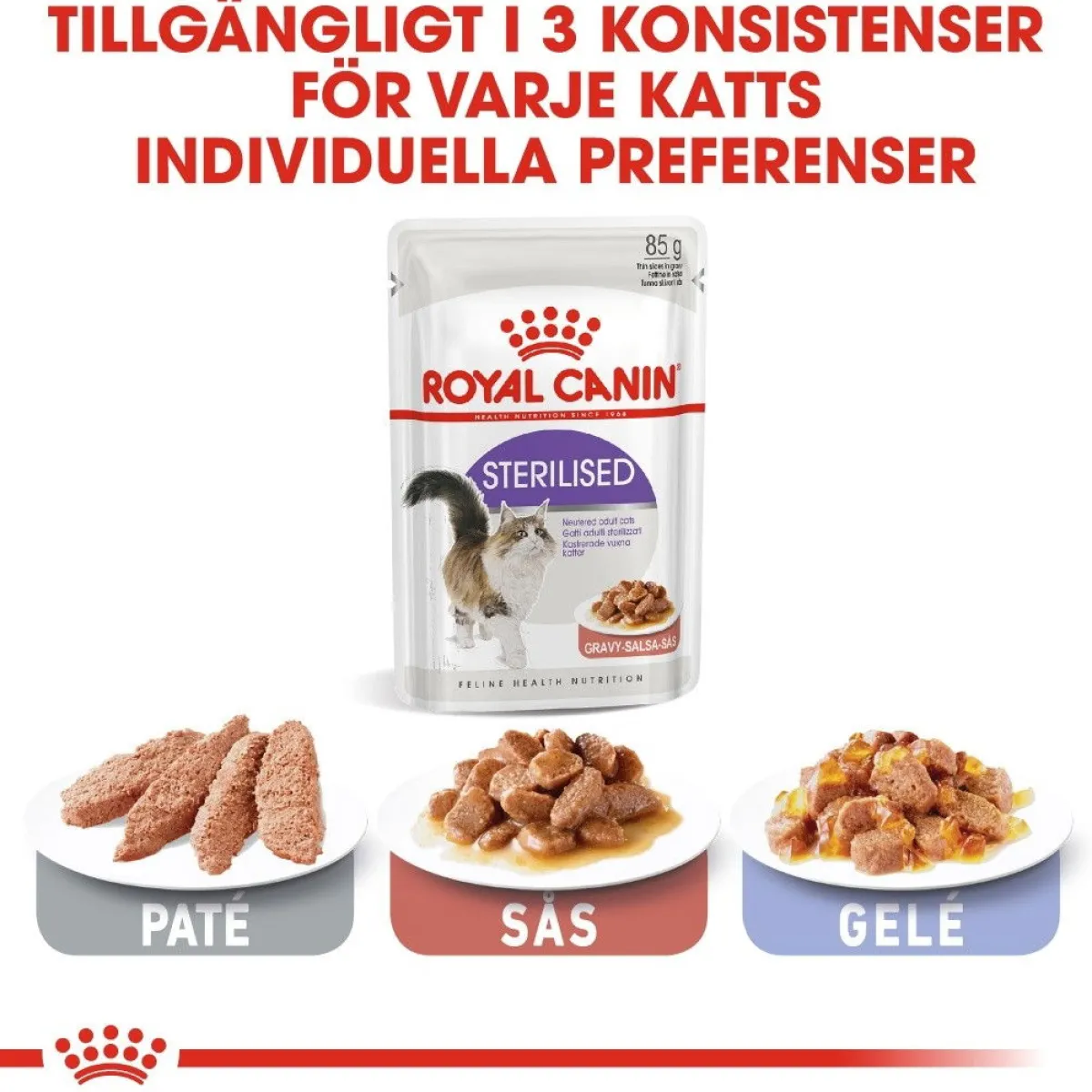 Royal Canin Kissan Märkäruoka*Sterilised Gravy 85g, 48-pack