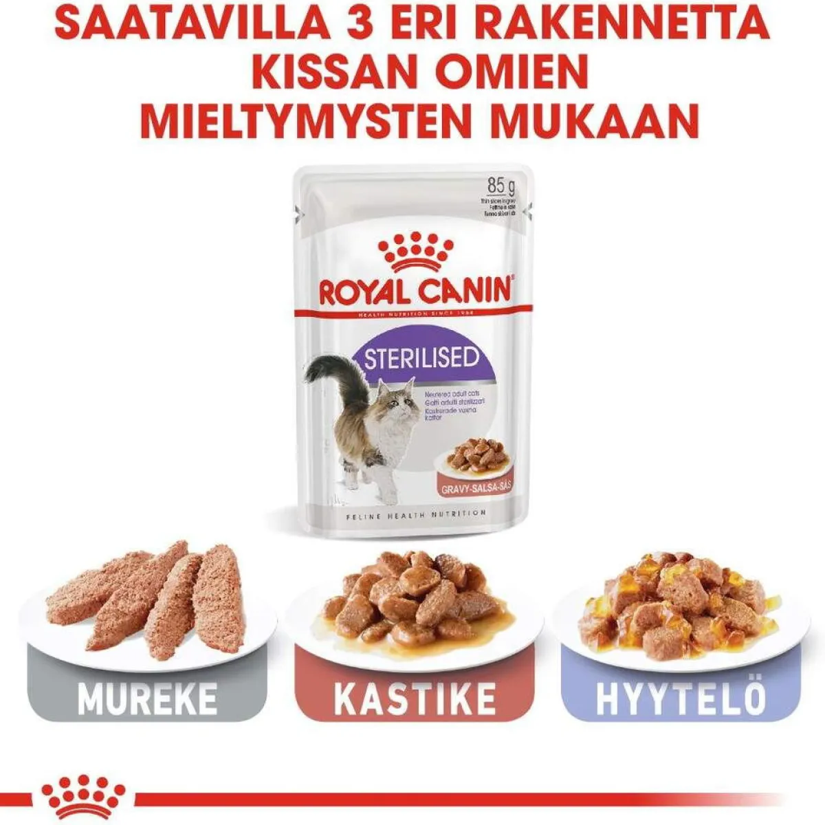 Royal Canin Kissan Märkäruoka*Sterilised Gravy 85g, 48-pack