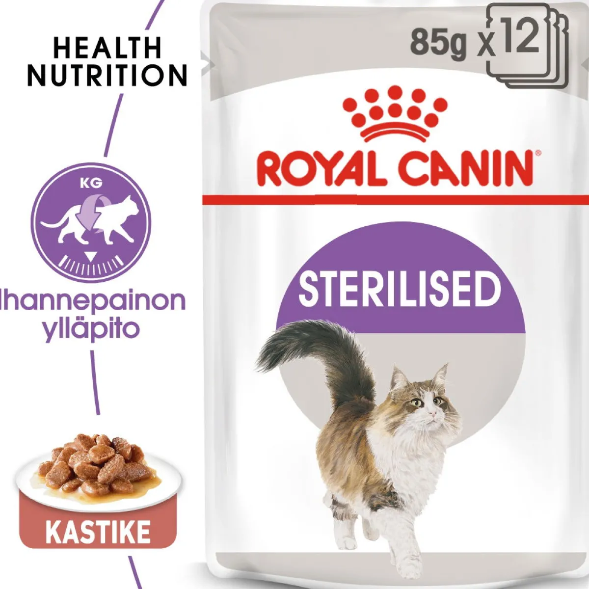 Royal Canin Kissan Märkäruoka*Sterilised Gravy 85g, 48-pack