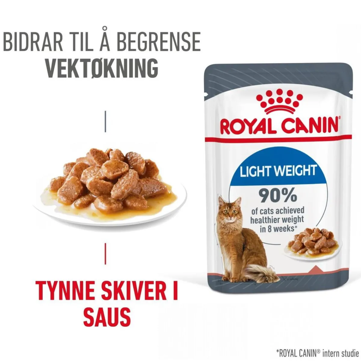 Royal Canin Kissan Märkäruoka*Ultra Light Gravy 85g, 48-pack