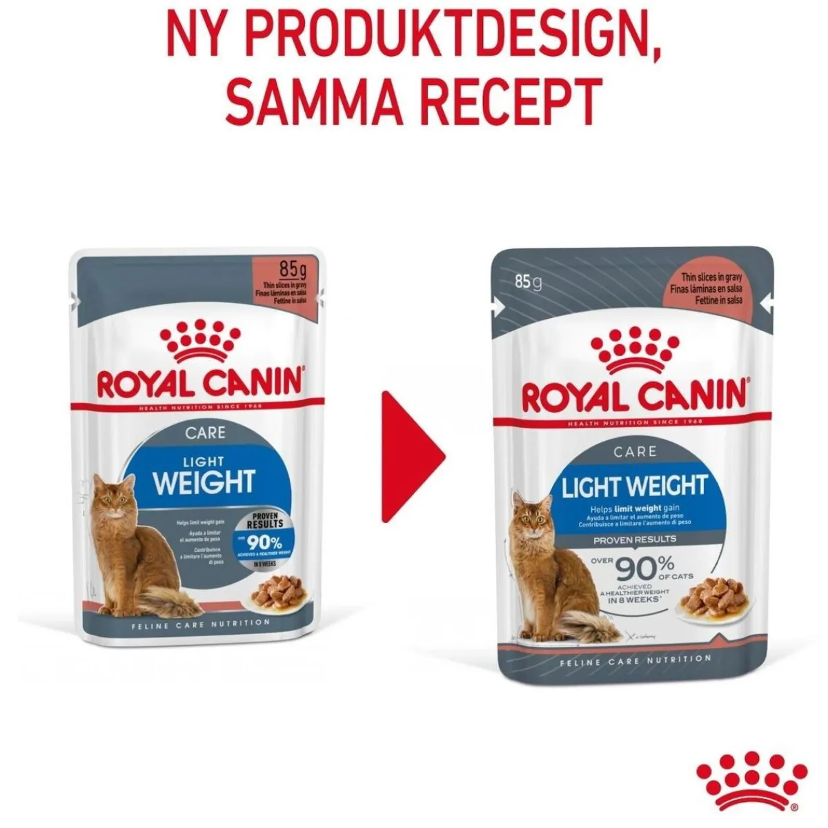 Royal Canin Kissan Märkäruoka*Ultra Light Gravy 85g, 48-pack