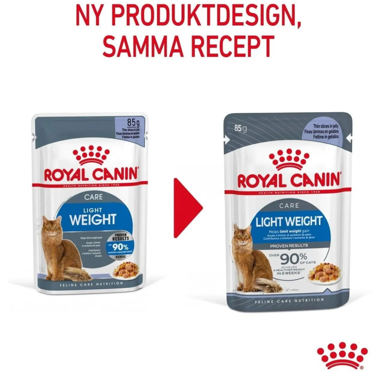 Royal Canin Kissan Märkäruoka*Ultra Light Jelly 85g, 48-pack