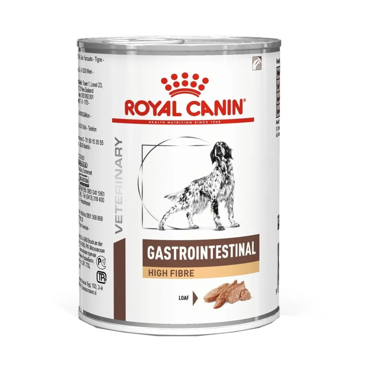 Royal Canin Veterinary Diets Koiran Eläinlääkäriruoka|Koiran Suolistosairaudet*Dog Gastrointestinal High Fibre Loaf 12x410g