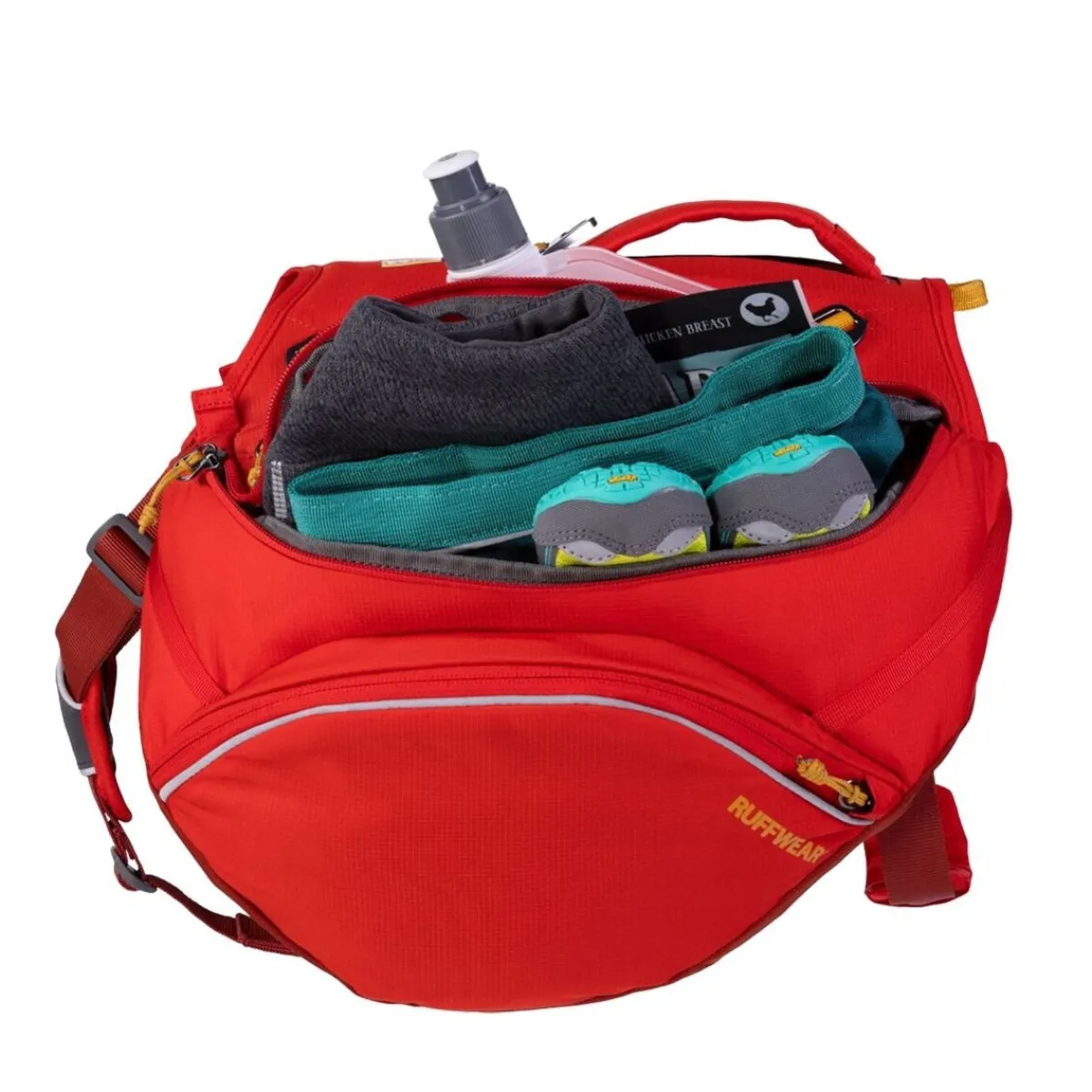 RuffWear Koiran Reput|Retkeily*koiran reppu Palisades Pack, punainen