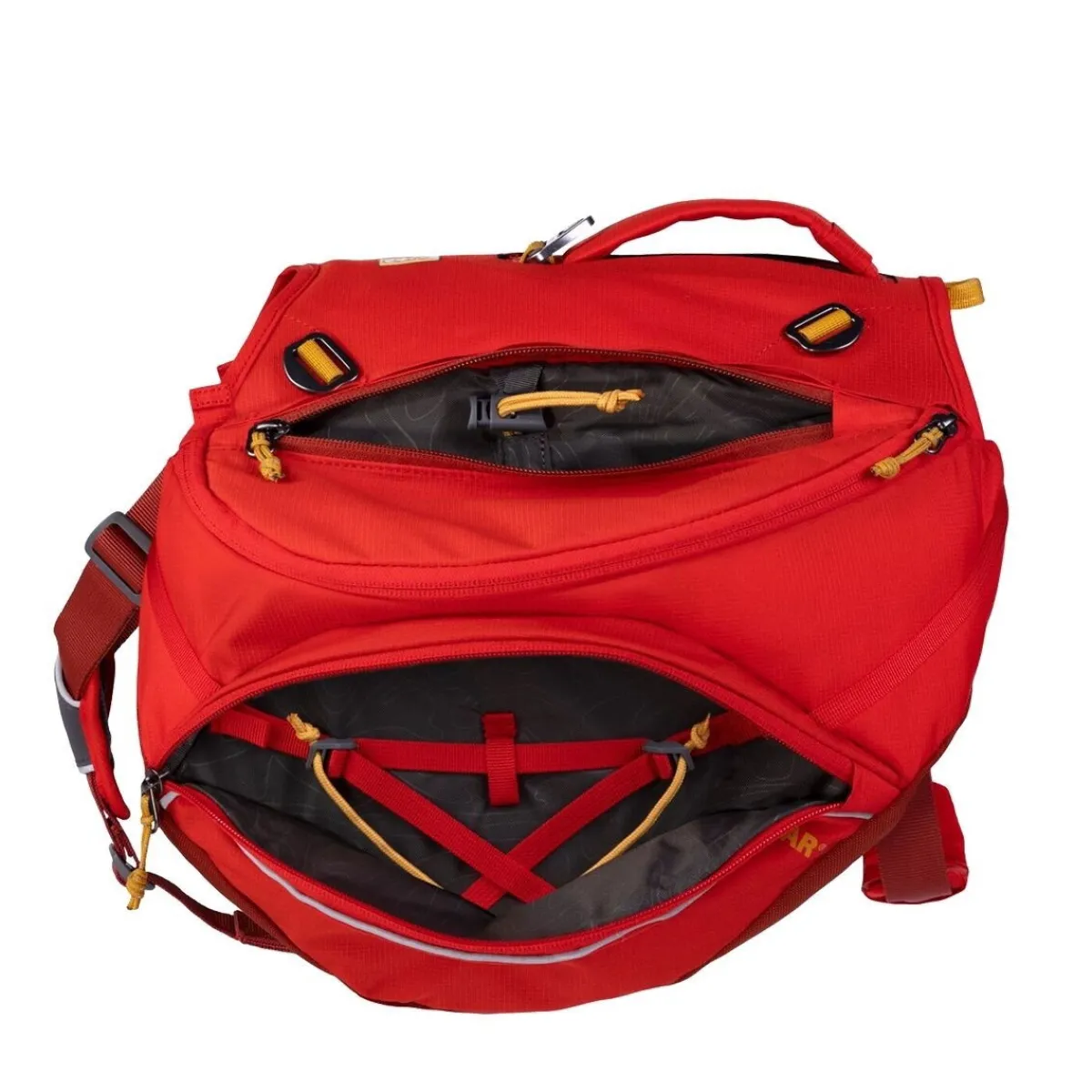 RuffWear Koiran Reput|Retkeily*koiran reppu Palisades Pack, punainen
