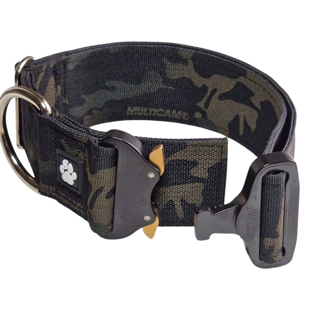 Salmiakkitassu Koiran Pannat*cobra-panta, multicam musta