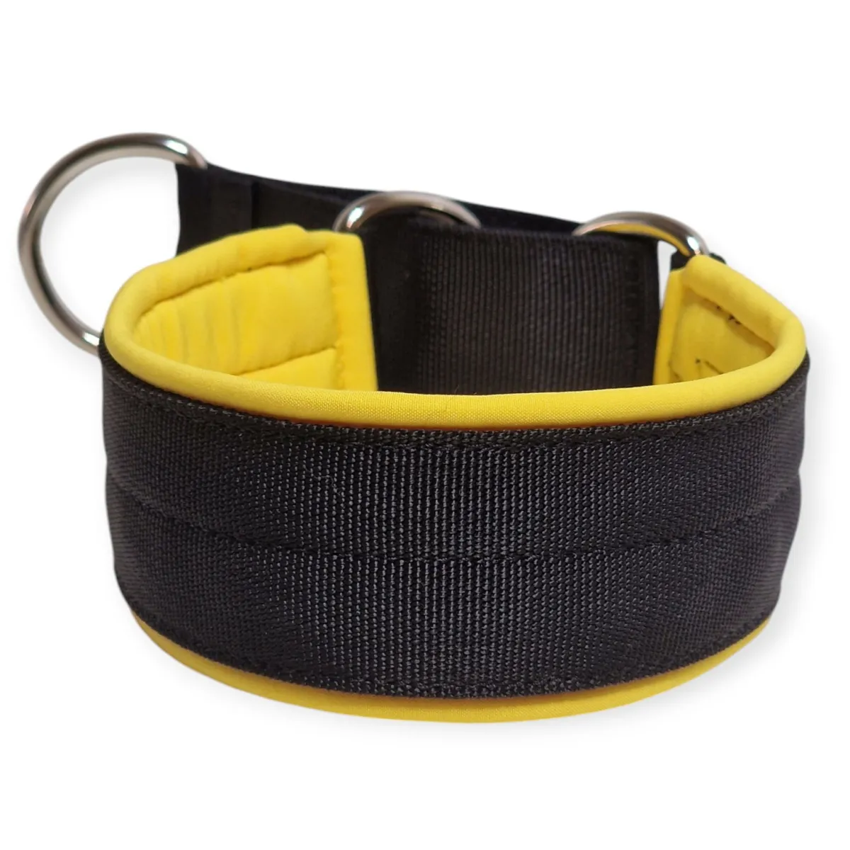 Salmiakkitassu Koiran Pannat*Puolikuristava panta softshell-pehmusteella 40 mm