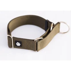 Salmiakkitassu Koiran Pannat*Puolikuristava panta säädöllä 40 mm, oliivi