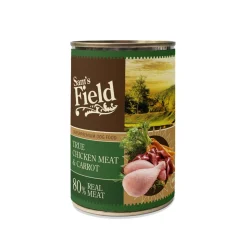 Sam's Field Koiran Märkäruoka Ja Makkarat*True Kana & Porkkana 400 g