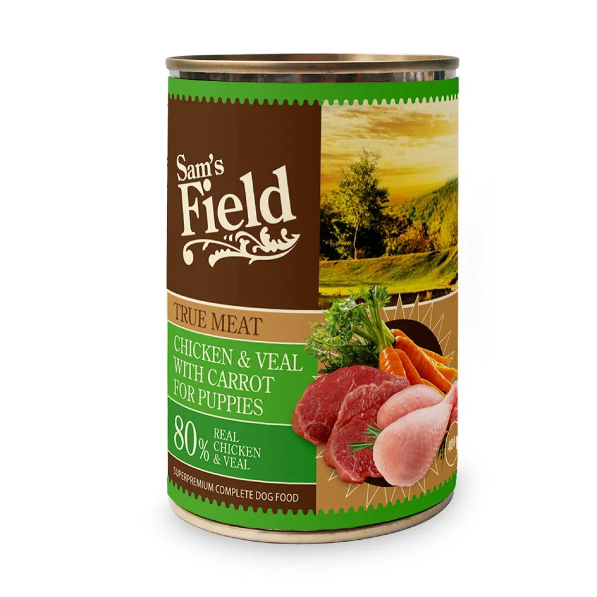 Sam's Field Penturuoka|Penturuoka*True Puppy Kana & vasikka 400 g