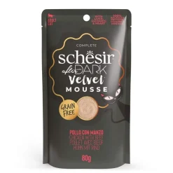 Schesir Kissan Märkäruoka|Viljaton Kissanruoka*After Dark Velvet Mousse kana & nauta 80 g