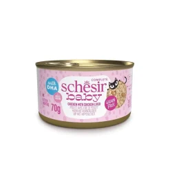 Schesir Kissan Märkäruoka|Kissanpennun Ruoka*Baby kana & kanamaksa 70 g