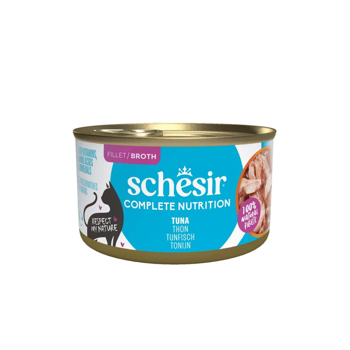 Schesir Kissan Märkäruoka*C&B Tuna in Broth 85g