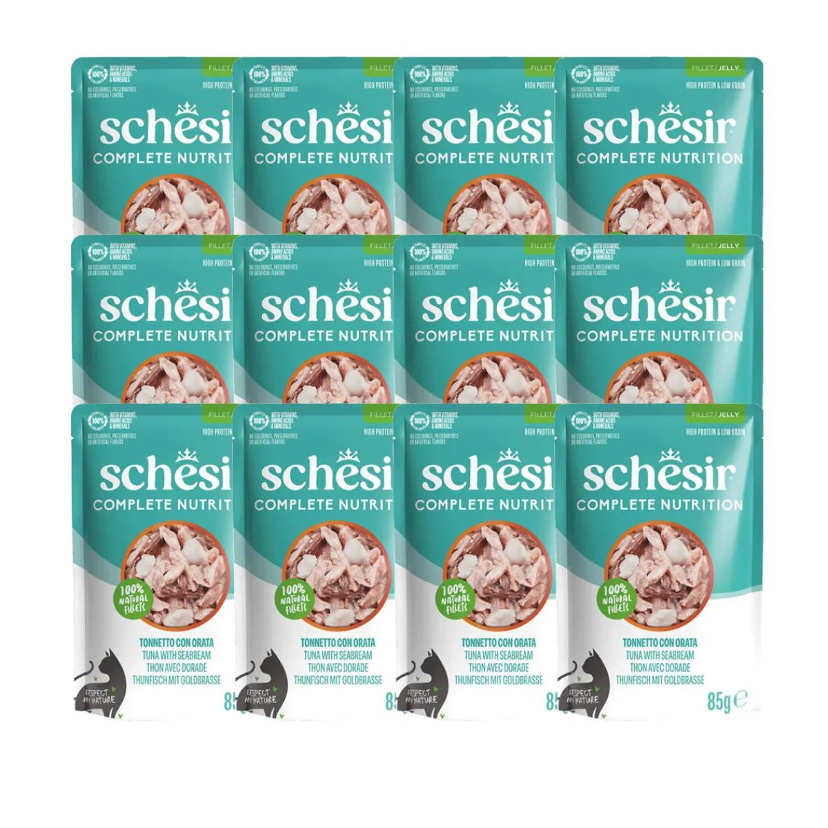 Schesir Kissan Märkäruoka*C&B Tuna sea bream in Jelly Pouch 85 g