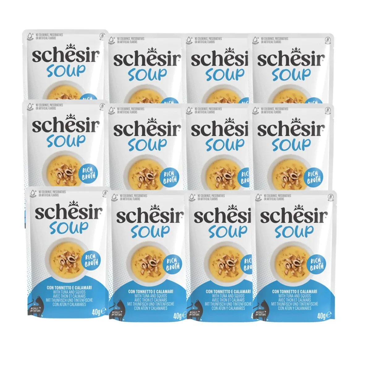 Schesir Kissan Märkäruoka*Keitto Tonnikala & Kalmari 40 g