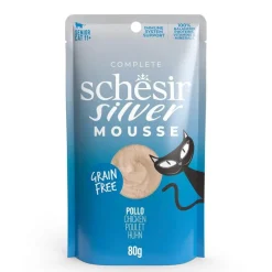 Schesir Kissan Märkäruoka|Viljaton Kissanruoka*Silver Mousse kana 80 g