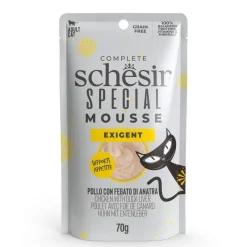 Schesir Kissan Märkäruoka|Viljaton Kissanruoka*Special Mousse Exigent kana & ankanmaksa