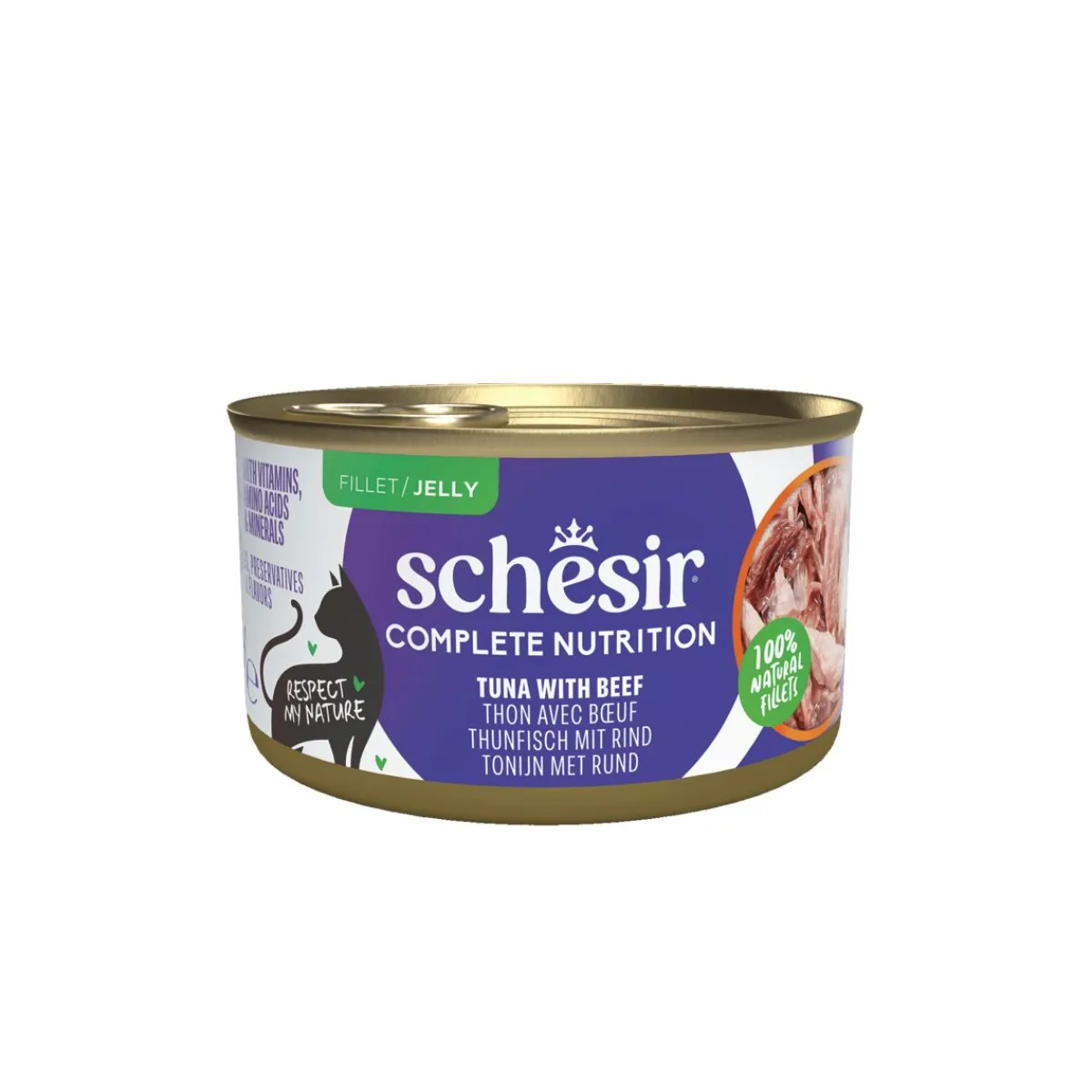 Schesir Kissan Märkäruoka*Tonnikala & Nauta, 85 g