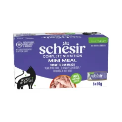 Schesir Kissan Märkäruoka*Tonnikala & nauta hyytelössä 6 x 50 g