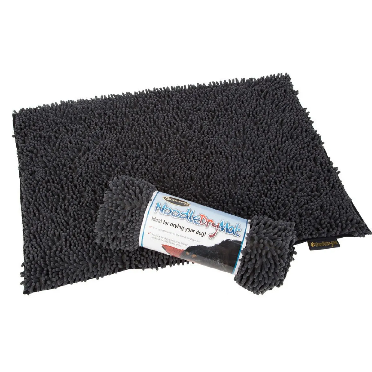 Scruffs Koiran Trimmaus Ja Turkinhoito|Koiran Kylpytakit*Noodle matto harmaa