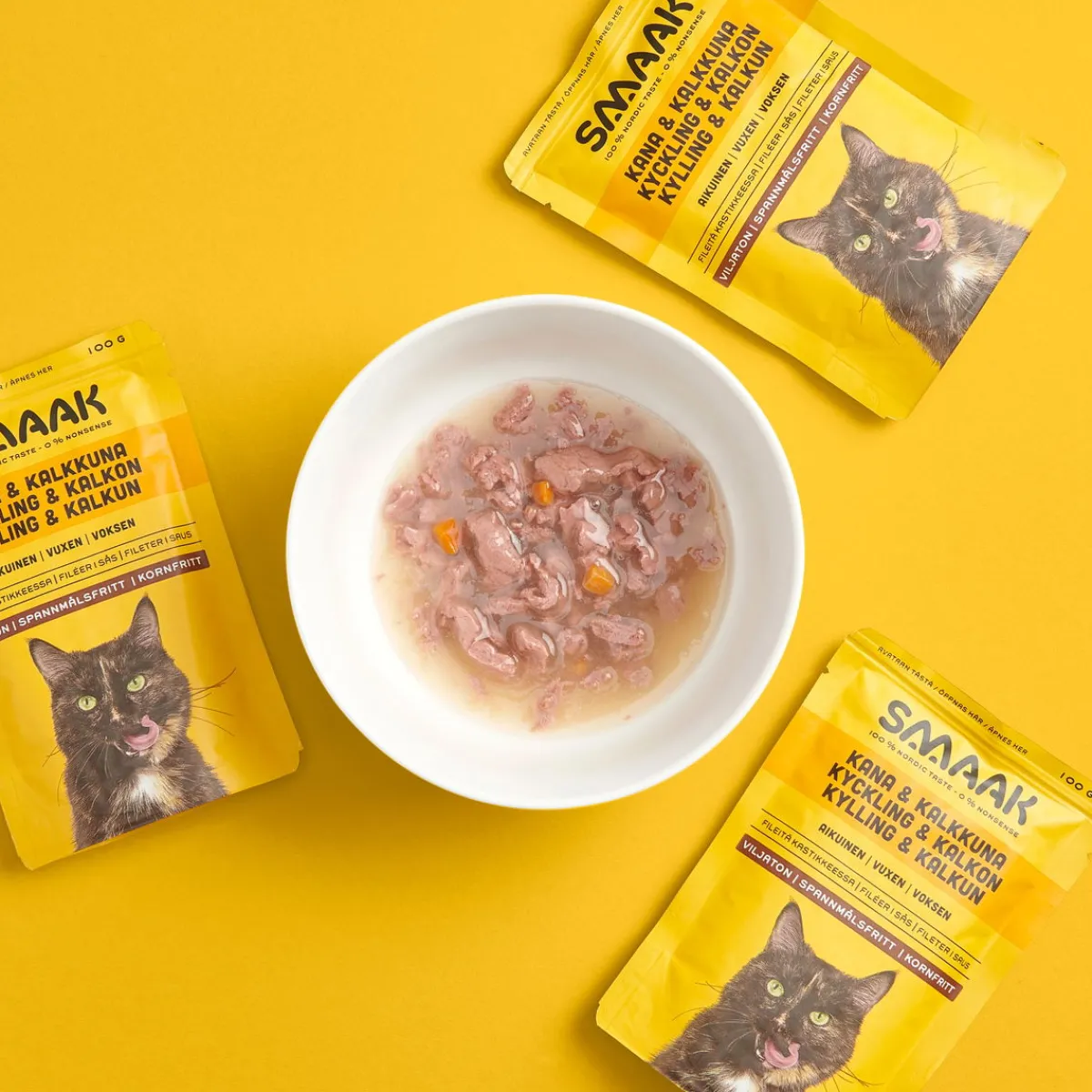 Smaak Kissan Märkäruoka|Viljaton Kissanruoka*kana & kalkkuna kissalle 100g