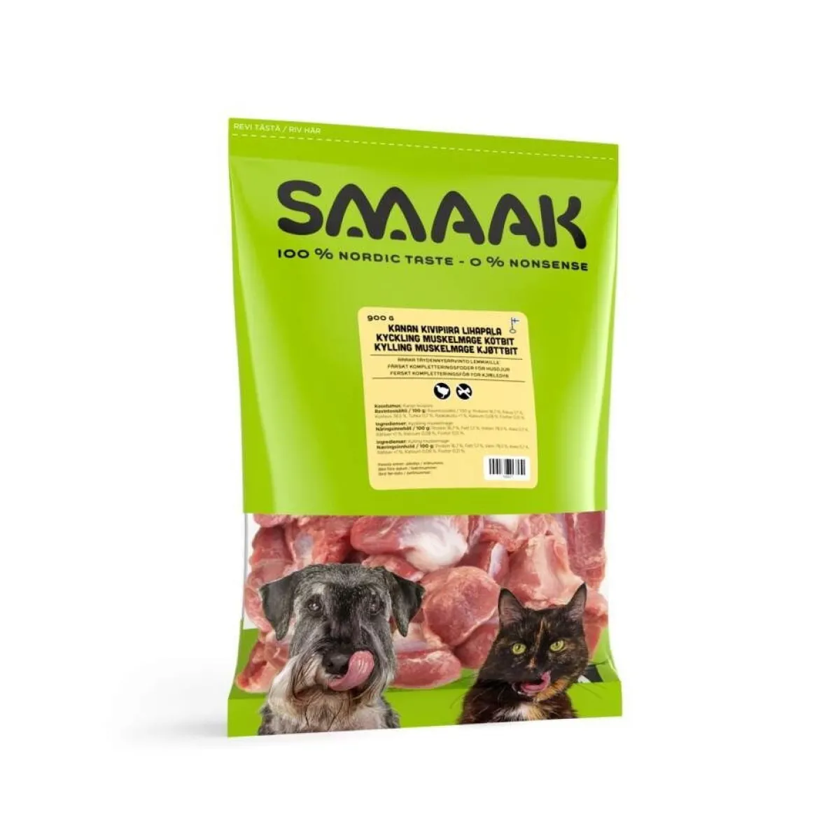 Smaak Ruokinnan Monipuolistaminen|Kotimainen Koiranruoka*kanan kivipiirapala 900g