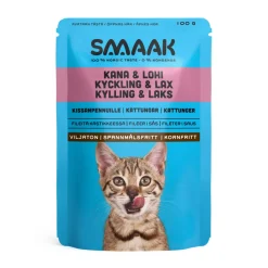 Smaak Kissan Märkäruoka|Kissanpennun Ruoka*kissanpennun märkäruoka kana-lohi 100 g