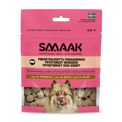 Smaak Pikkuherkut Ja Treeninamit|Pakastekuivatut Koiranherkut*Pakastekuivattu possuherkku koiralle 45g