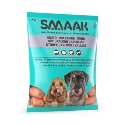 Smaak Ruokinnan Monipuolistaminen|Kotimainen Koiranruoka*raaka täysravinto nauta, kalkkuna & kana 1kg