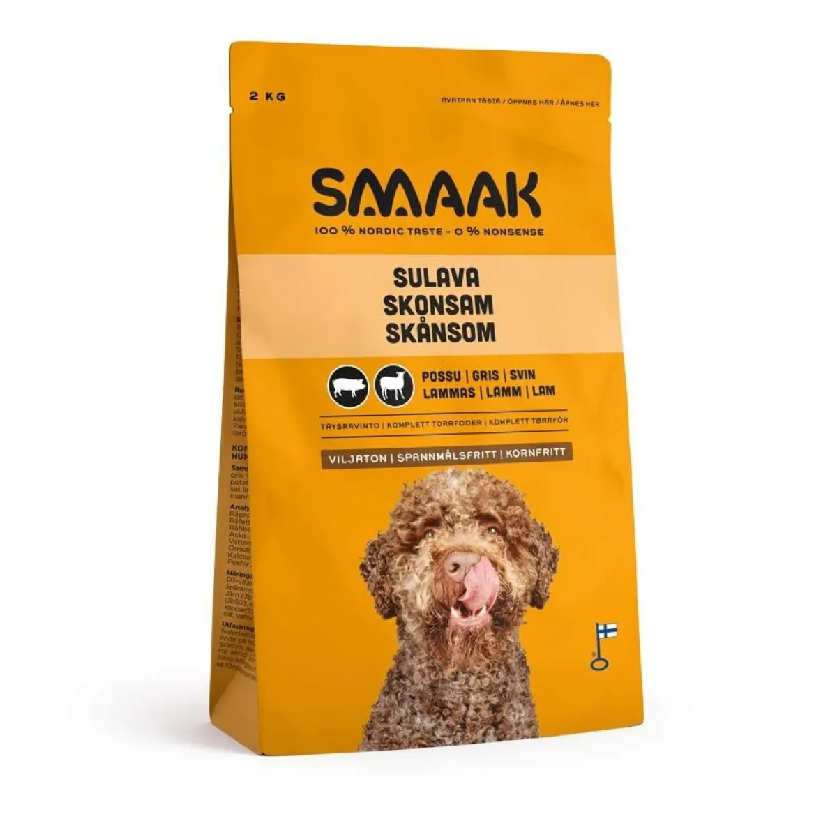 Smaak Koiran Kuivaruoka|Kotimainen Koiranruoka*viljaton possu-lammas aikuiselle koiralle