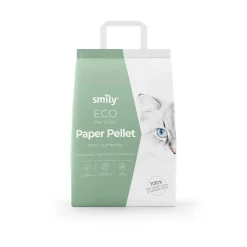 Smily Kissan Puupelletti Ja Paperipelletti|Hajustamaton Kissanhiekka*Eco -paperipelletti 20 l