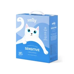 Smily Paakkuuntuva Kissanhiekka|Hajustamaton Kissanhiekka*White Bentonite -kissanhiekka, hajustamaton 6 l