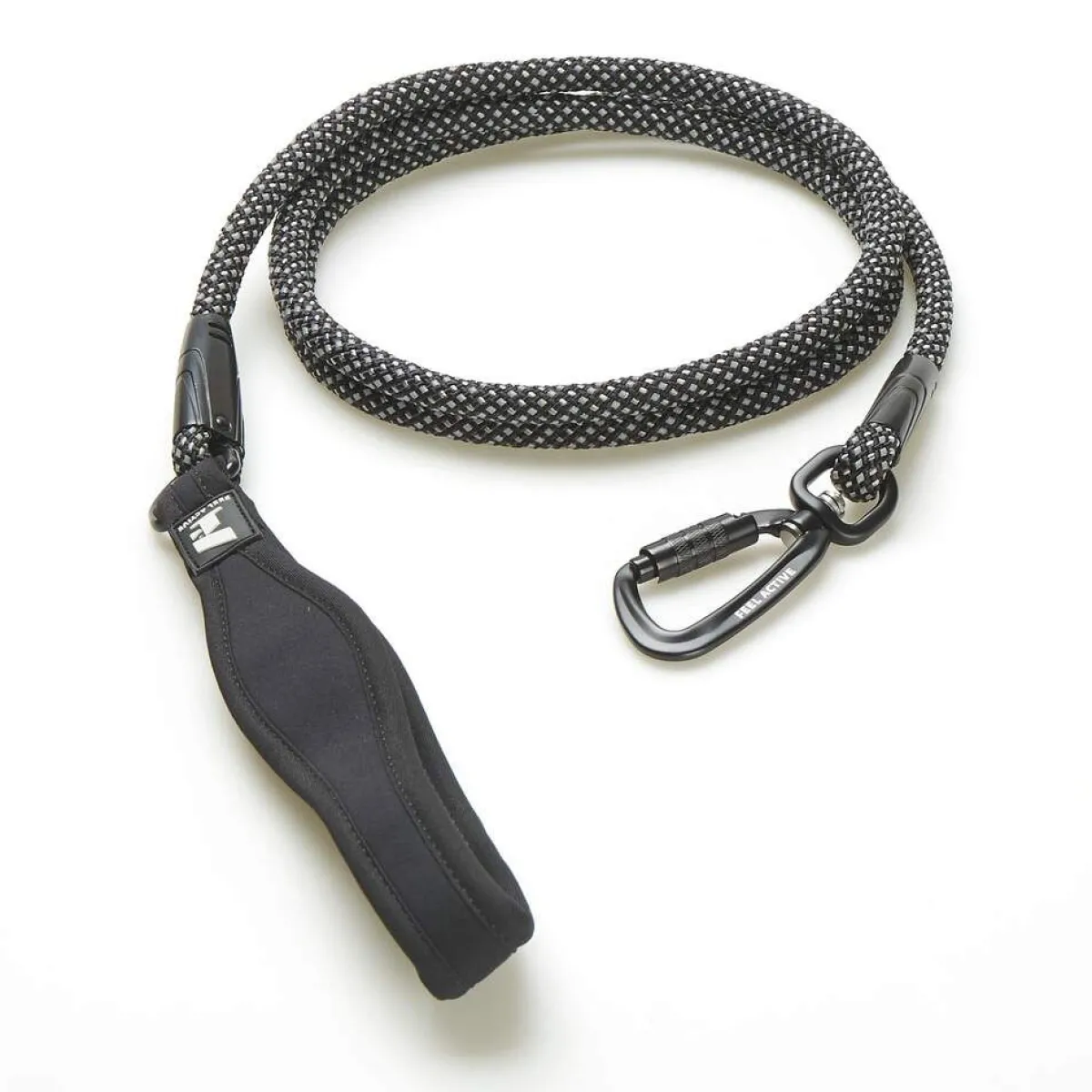 Feel Active Koiran Hihnat Ja Flexit*Talutin Rope, 8 mm Musta