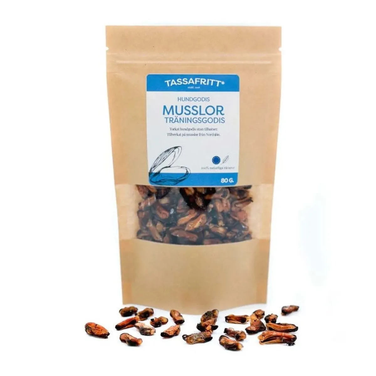 TassaFritt Täyslihaherkut|Pikkuherkut Ja Treeninamit*Treeniherkut, simpukka 80 g
