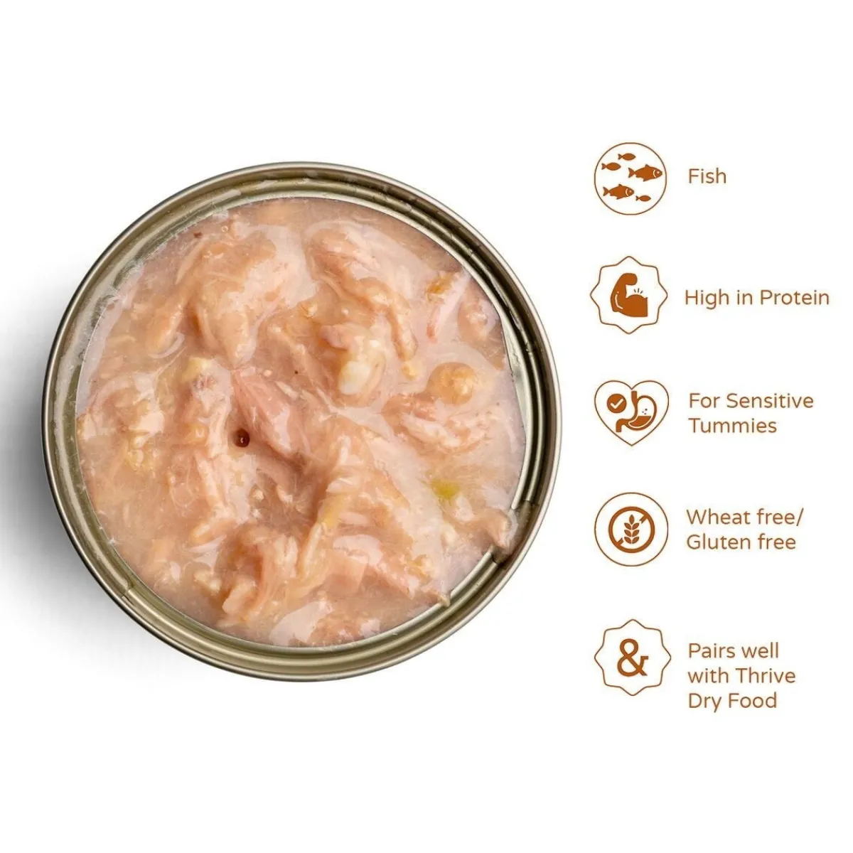 Thrive Kissan Märkäruoka*Tonnikala, Katkarapu & Kalmari 75 g
